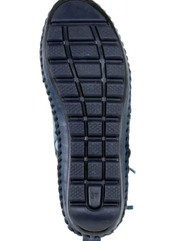 Gemini Mokassin-Stiefelette mit Knitter-Struktur Damen Stiefel & Stiefeletten