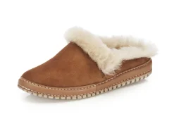 Clearance Gemini Pantoffel aus weichem, bestem Veloursleder Damen Hausschuhe