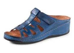 New Gemini Pantolette aus teilweise schattiertem Rind-Nappaleder Damen Pantoletten