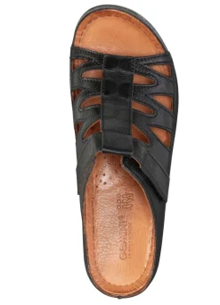New Gemini Pantolette aus teilweise schattiertem Rind-Nappaleder Damen Pantoletten