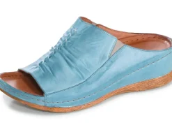 Best Gemini Pantolette mit seitlichen Gummizügen Damen Pantoletten