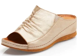 Best Gemini Pantolette mit seitlichen Gummizügen Damen Pantoletten