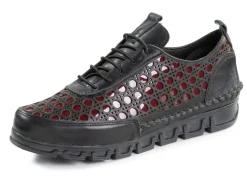 Online Gemini Schnürschuh aus gelochtem Nappaleder Damen Schnürschuhe