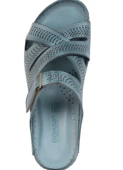 Gemini, sommerliche Damen-Pantoletten, Weite G, aus Leder Damen Sandalen