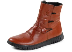 Online Gemini Stiefelette mit Raffung und dekorativen Knöpfen Damen Stiefel & Stiefeletten