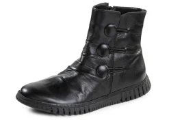 Clearance Gemini Stiefelette mit Raffung und dekorativen Knöpfen Damen Stiefel & Stiefeletten