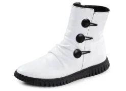 New Gemini Stiefelette mit Raffung und dekorativen Knöpfen Damen Stiefel & Stiefeletten