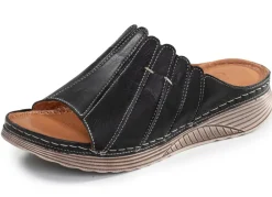 Sale Gemini, stilvolle Damen-Pantoletten, Weite G, aus Leder Damen Pantoletten