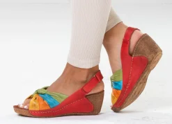 Discount Gemini, trendige Damen-Sandaletten, Weite G, mit verstellbarer Klettspange Damen Sandalen