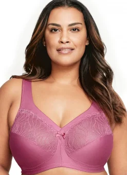Outlet Glamorise Stütz-BH mit Spitze Damen Bh Ohne Bügel|Bh Mit Spitze