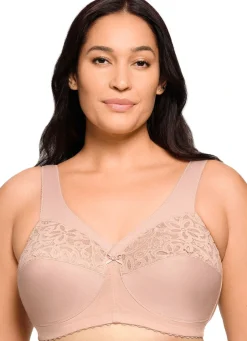 Outlet Glamorise Stütz-BH mit Stickereispitze Damen Bh Ohne Bügel|Bh Mit Spitze