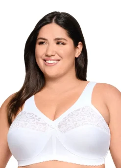 Glamorise Stütz-BH mit Stickereispitze Damen Bh Ohne Bügel|Bh Mit Spitze