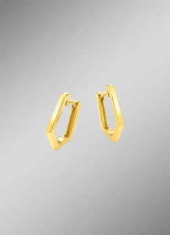 Best Glänzende Klappcreolen Damen Ohrschmuck