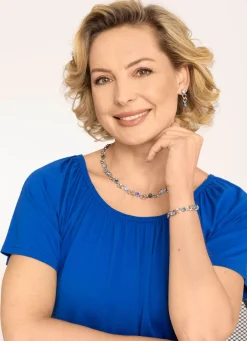 Hot Halskette mit Kristalle Damen Modeschmuck|Halsketten