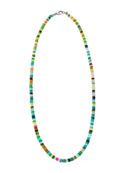 Clearance Halskette mit Multi Kristallopal Damen Halsketten