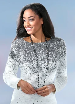 Outlet Halskette mit Muschel und Kristallsteine Damen Modeschmuck|Halsketten