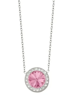 Discount Halskette mit Swarovski®-Kristall in Pink Damen Modeschmuck|Anhänger