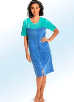 Damen Mona Hauskleider<Hauskleid mit Schmucksteinzier