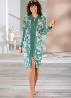 Damen Mona Hauskleider<Hauskleid mit Seitennahttaschen