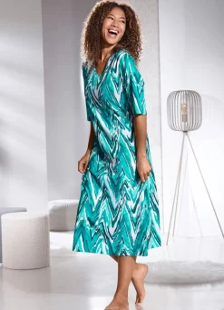 Damen Mona Freizeitkleider|Hauskleider<Hauskleid mit V-Ausschnitt