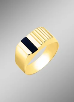 Sale Herrenring aus 375er Gold mit Onyx Herren Ringe