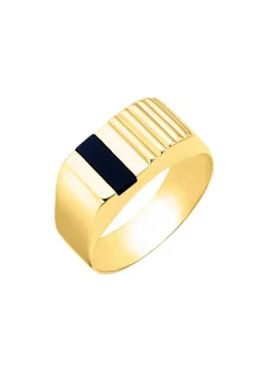Sale Herrenring aus 375er Gold mit Onyx Herren Ringe