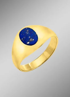 Best Herrenring mit echt Lapislazuli Herren Ringe