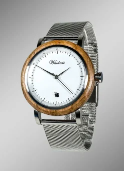 Outlet Herrenuhr mit Mesharmband Herren Quarzuhren