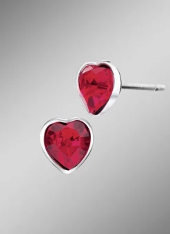 Online Herz-Ohrstecker mit Swarovski®-Kristallen Damen Ohrschmuck|Modeschmuck