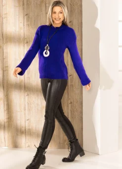 Damen Mona Schlupfhosen|Leggings<Hose im intressantem Materialmix