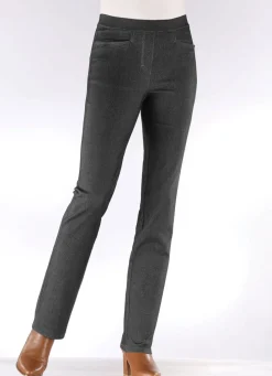 Damen Mona Schlupfhosen|Jeans<Hose in Denim-Optik