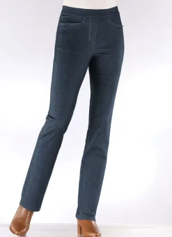 Damen Mona Schlupfhosen|Jeans<Hose in Denim-Optik
