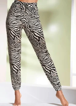 Damen Mona Freizeithosen<Hose mit Anmial-Print