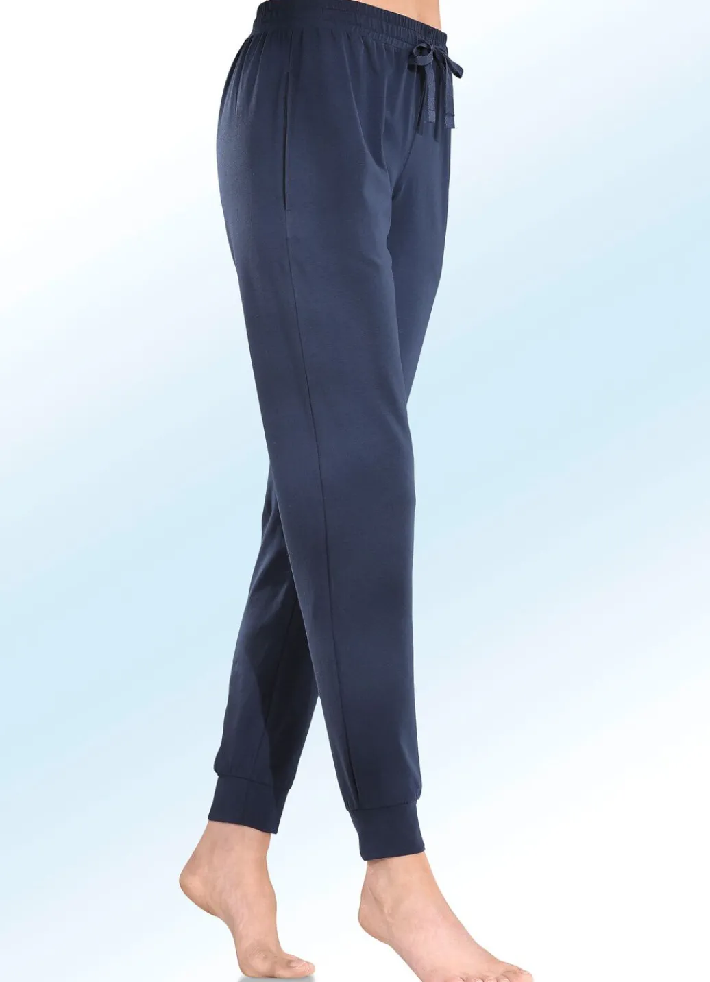 Damen Mona Schlafanzüge|Freizeithosen<Hose mit BIO-Baumwolle und seitlichen Eingriffstaschen