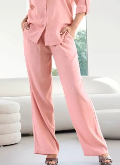 Damen Mona Lange Hosen|Freizeithosen<Hose mit Bundfalten