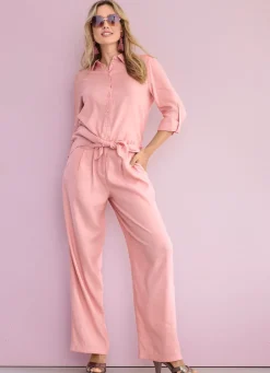 Damen Mona Lange Hosen|Freizeithosen<Hose mit Bundfalten