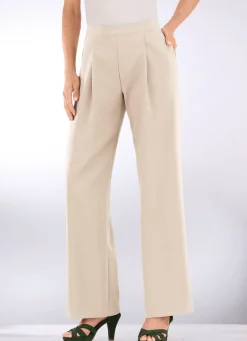 Damen Mona Schlupfhosen<Hose mit Bundfalten in modischer Weite