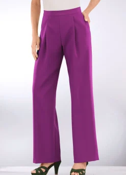 Damen Mona Schlupfhosen<Hose mit Bundfalten in modischer Weite