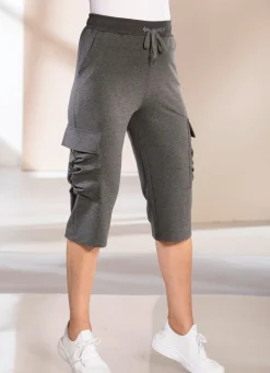Damen Mona Freizeithosen<3/4-Hose mit Cargotaschen