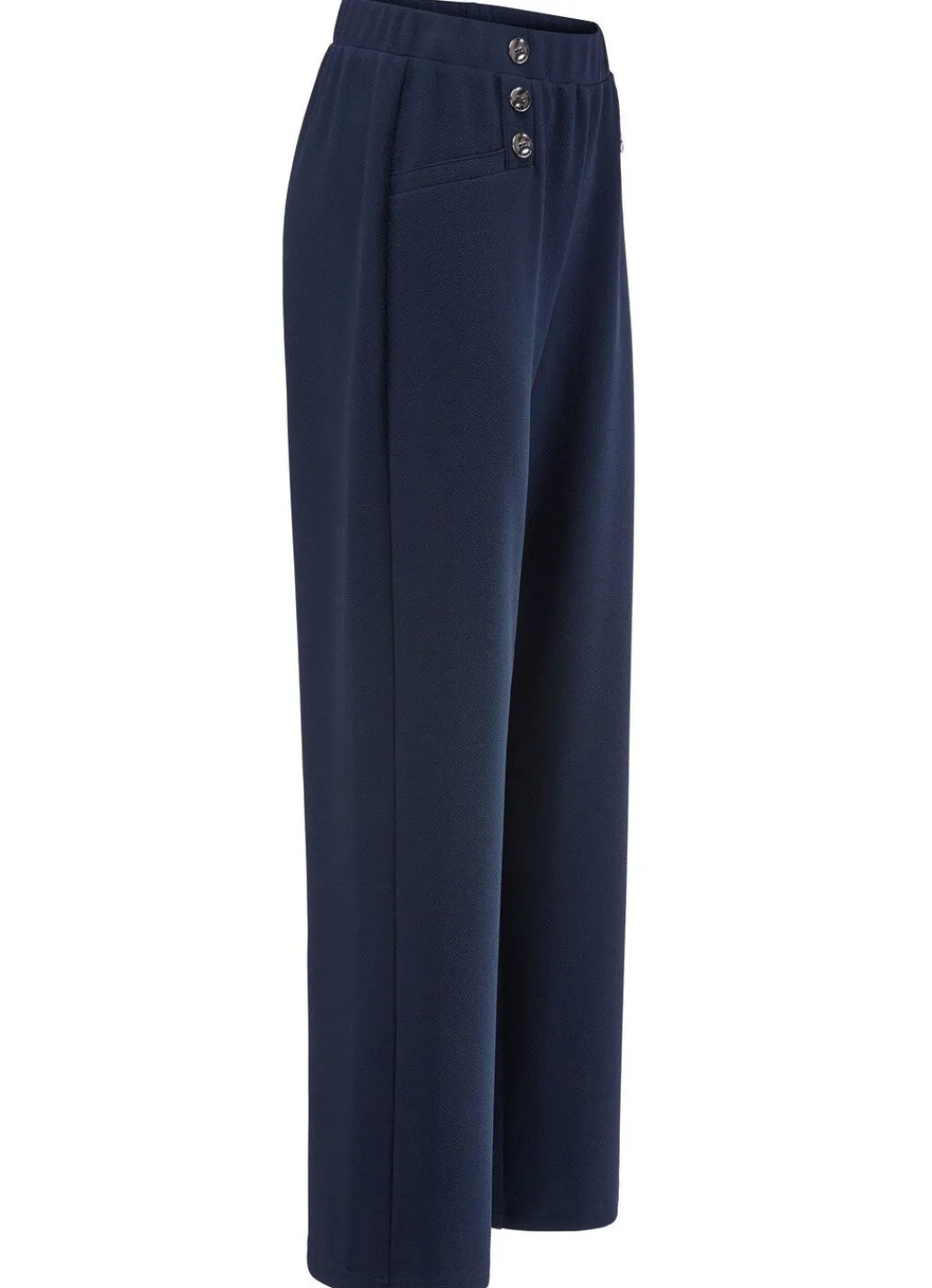 Damen Mona Schlupfhosen<Hose mit dekorativen Zierknöpfen