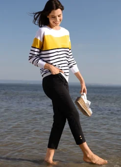 Damen Mona Shorts|Schlupfhosen<Hose mit dekorativen Zierknöpfen