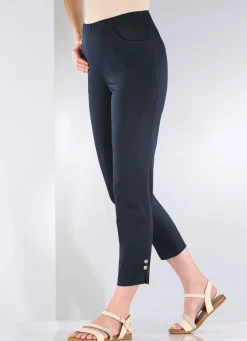Damen Mona Shorts|Schlupfhosen<Hose mit dekorativen Zierknöpfen