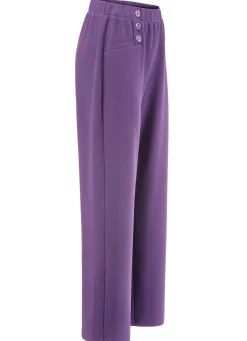 Damen Mona Schlupfhosen<Hose mit dekorativen Zierknöpfen