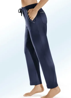 Damen Mona Freizeithosen<Hose mit dekorativer Nietenzier