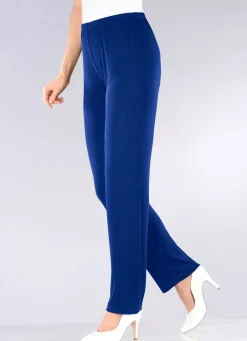 Damen Mona Schlupfhosen|Lange Hosen<Hose mit edlem Glanz