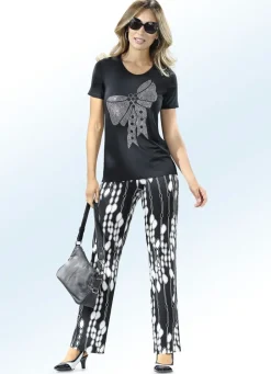Damen Mona Schlupfhosen|Lange Hosen<Hose mit farbrillantem Druck