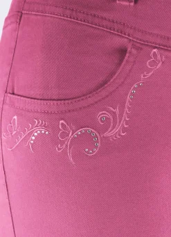 Damen Mona Schlupfhosen|Lange Hosen<Hose mit funkelnden Glitzersteinchen