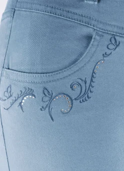 Damen Mona Schlupfhosen|Lange Hosen<Hose mit funkelnden Glitzersteinchen