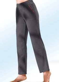 Damen Mona Freizeithosen<Hose mit Glanzgarn besticktem Zierband