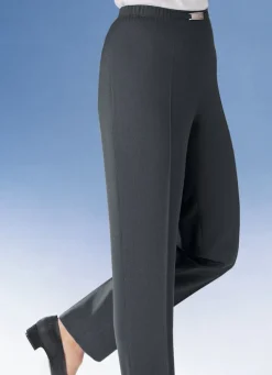 Damen Mona Schlupfhosen|Lange Hosen<Hose mit Metallzier am Bund